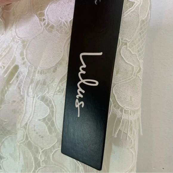 NWT Lulus Delia White Lace Strapless Midi Dress Bridal Party Size S - Picture 8 of 13